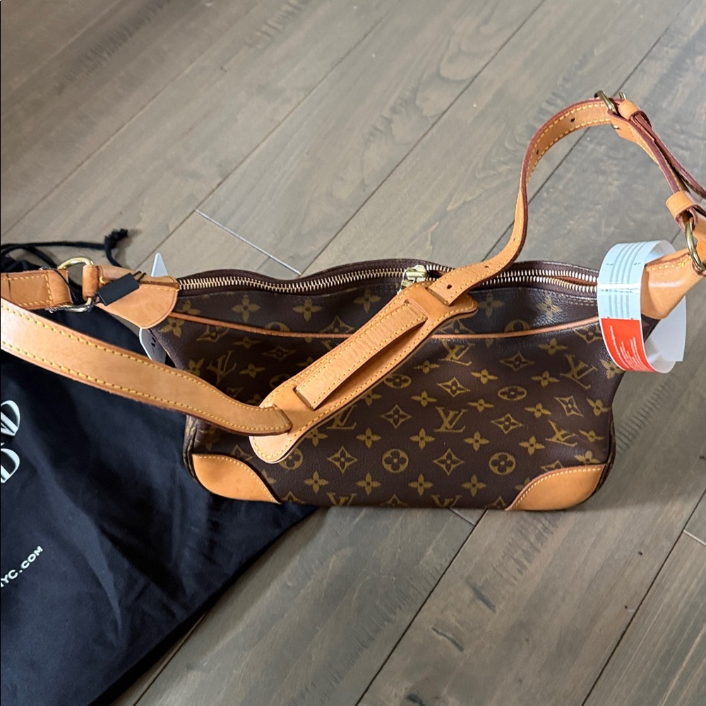 Louis Vuitton Monogram Boulogne Shoulder Bag - Brown/Gold Trim - Picture 8 of 14